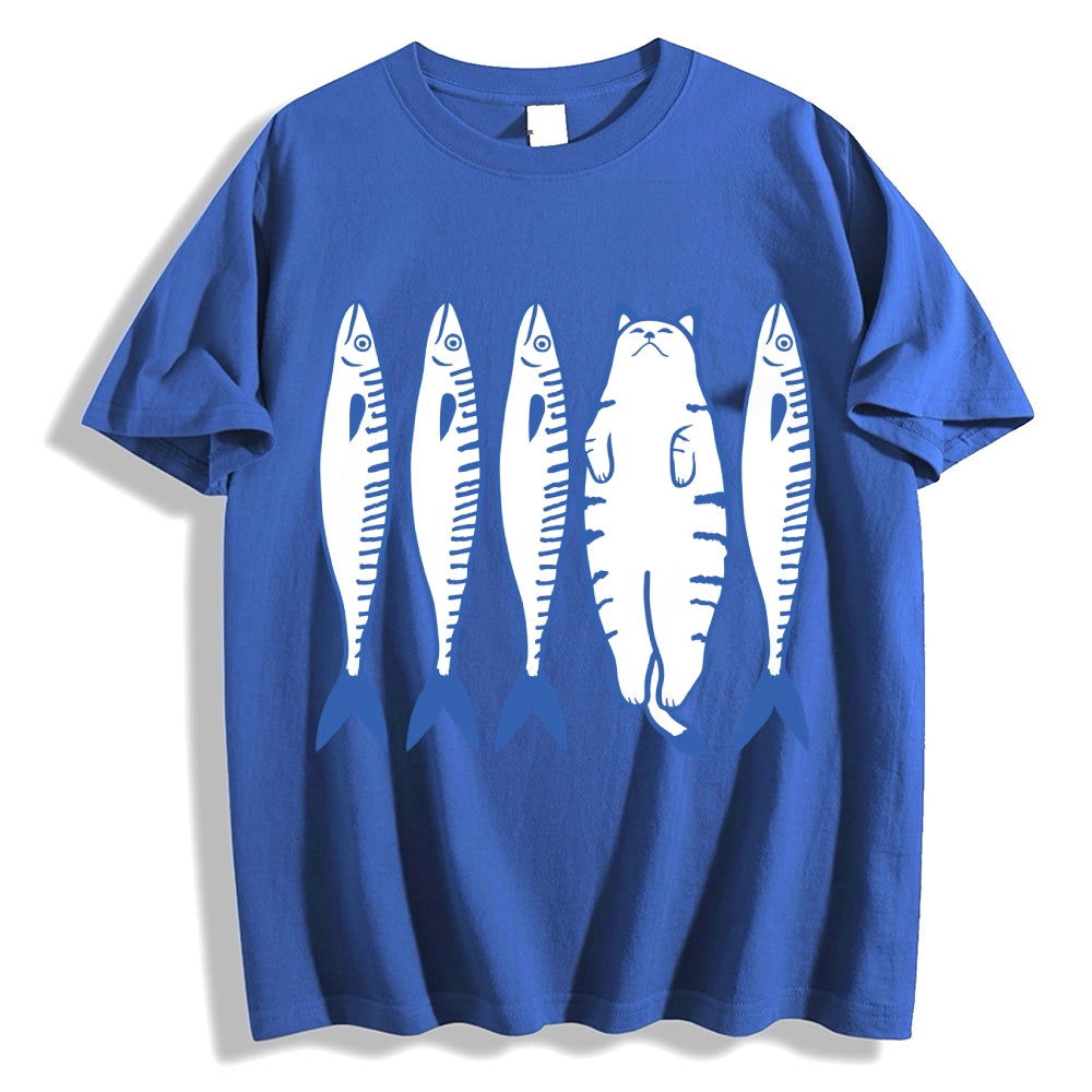 White Cat Company Cotton casual T-shirt