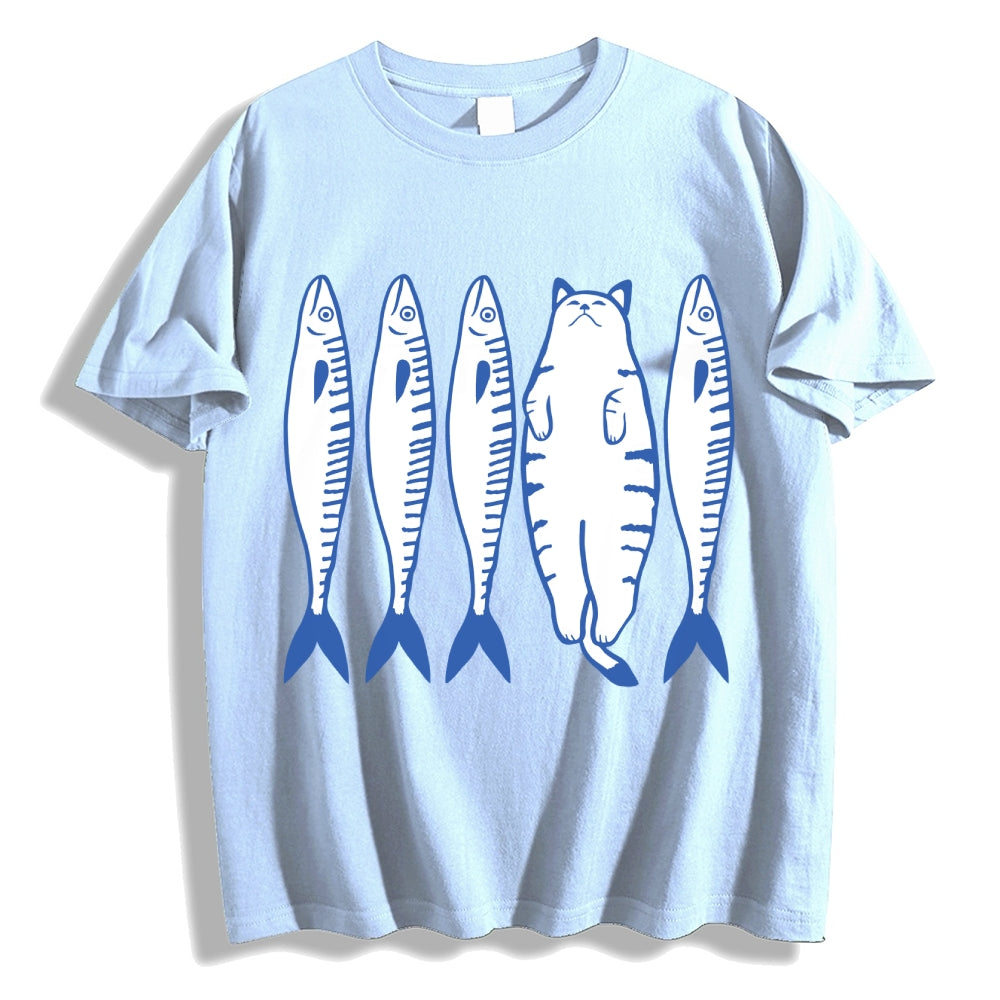 White Cat Company Cotton casual T-shirt