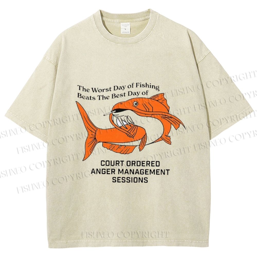 Unisex Funny Koi Joke Printed Washed Tee