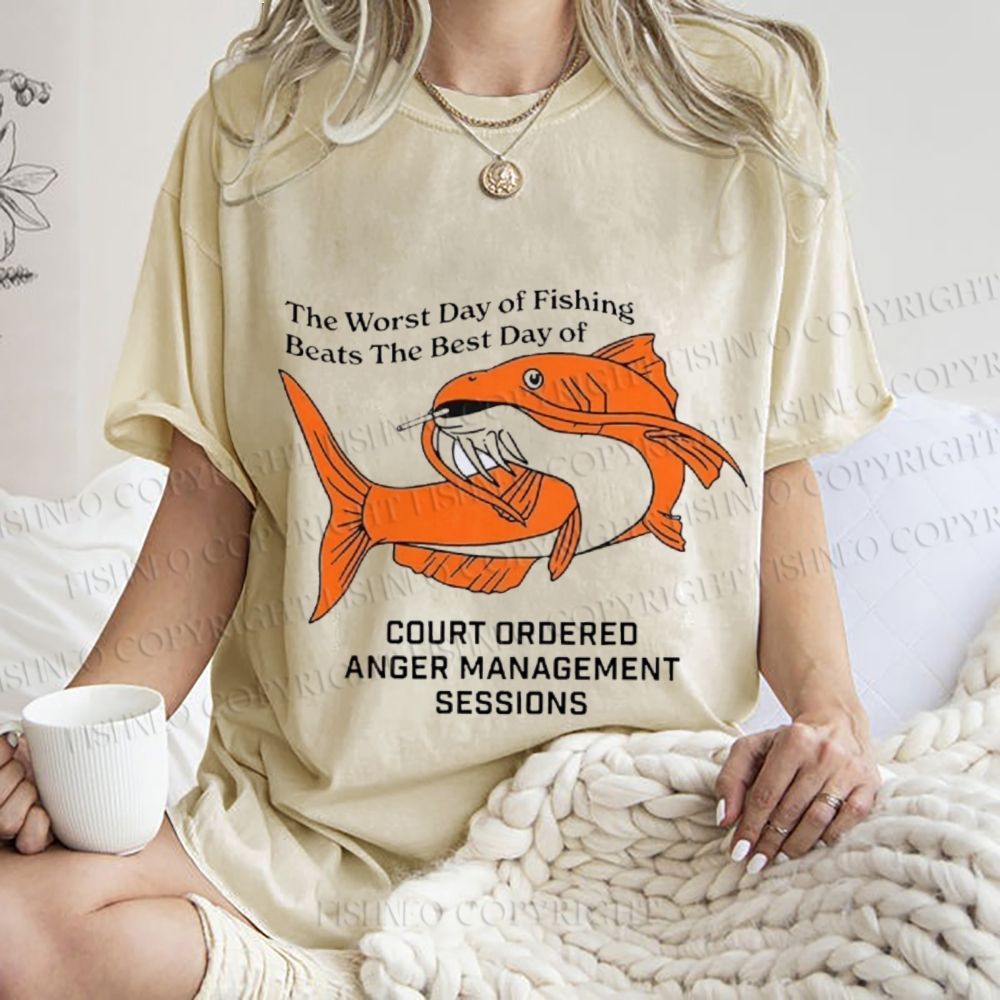 Unisex Funny Koi Joke Printed Washed Tee