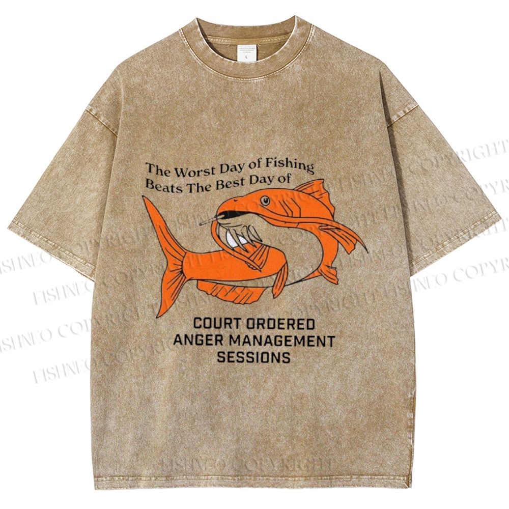 Unisex Funny Koi Joke Printed Washed Tee