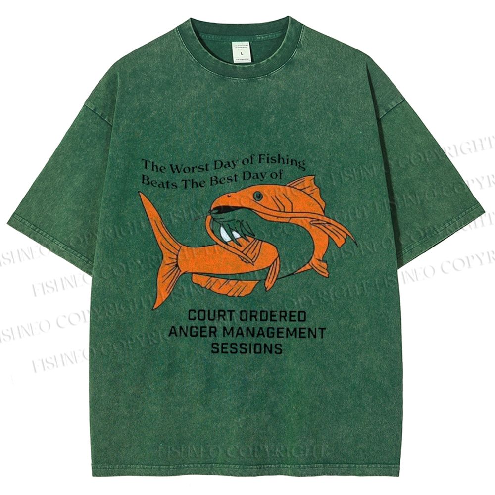 Unisex Funny Koi Joke Printed Washed Tee