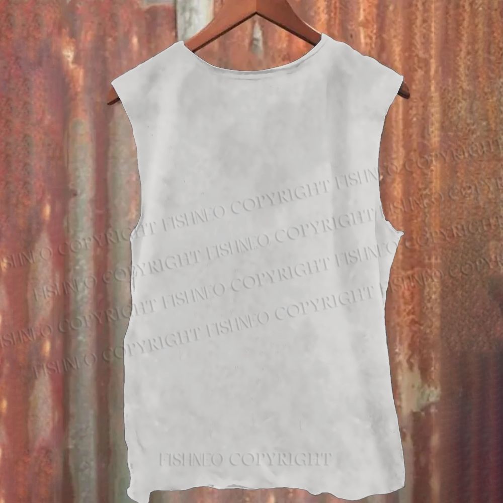 Vintage Panda Bamboo Casual Printed Tank Top