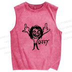 Unisex Ozzy Osbourne Printed Washed Tank Top