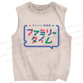 Unisex Art Gallery Printed Washed Tank Top