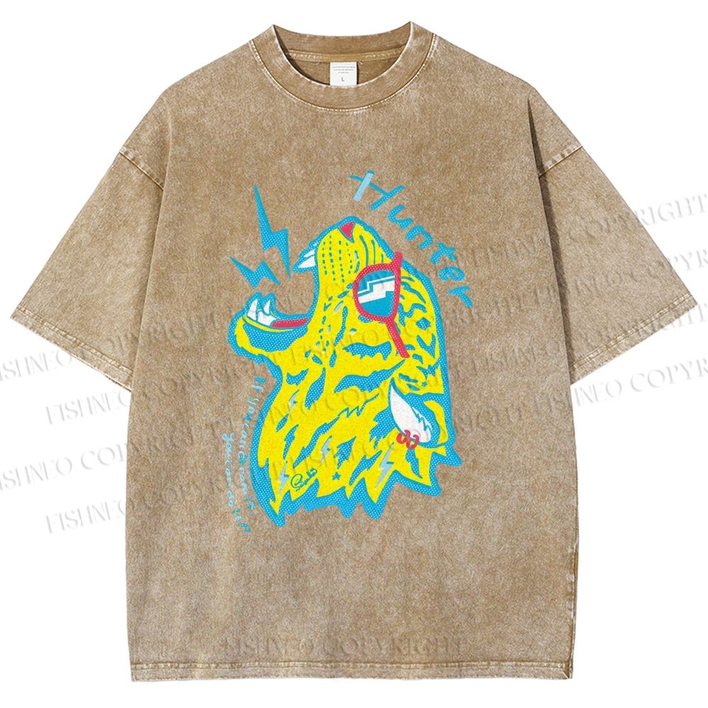 Unisex Hunter Printed Washed Tee