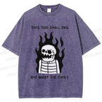 Unisex This Too Shall Pass Printed Washed Tee