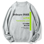Yamanote Line Cotton Sweatshirt