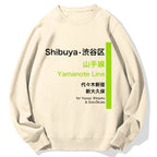Yamanote Line Cotton Sweatshirt