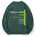 Yamanote Line Cotton Sweatshirt
