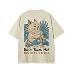 Unisex Dont Touch Me Yokai Ukiyo-E Japanese Front And Back Printed Washed Tee