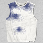 Unisex Vintage Raindrop Printed Tank Top