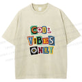 Unisex Cool Vibe Only Printed Washed Tee