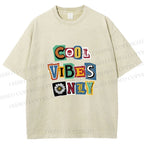 Unisex Cool Vibe Only Printed Washed Tee