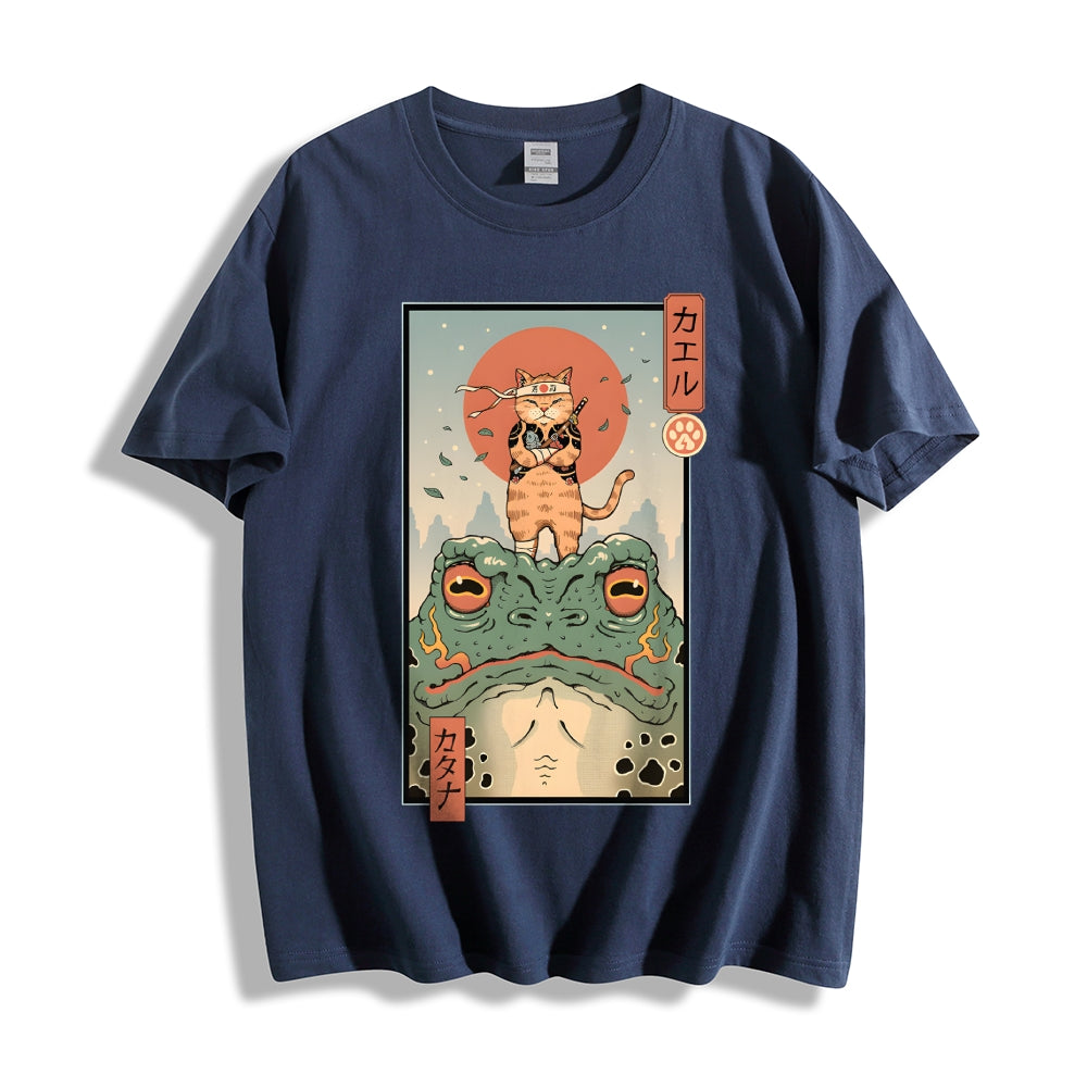 Cat Frog Japanese Style Classic Tee