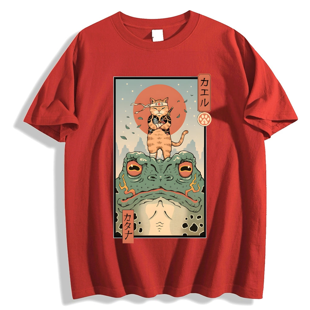Cat Frog Japanese Style Classic Tee
