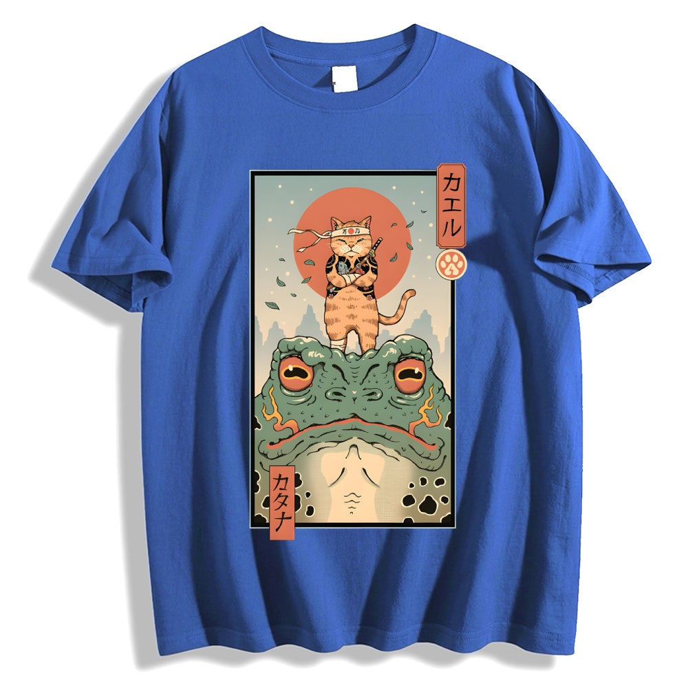 Cat Frog Japanese Style Classic Tee