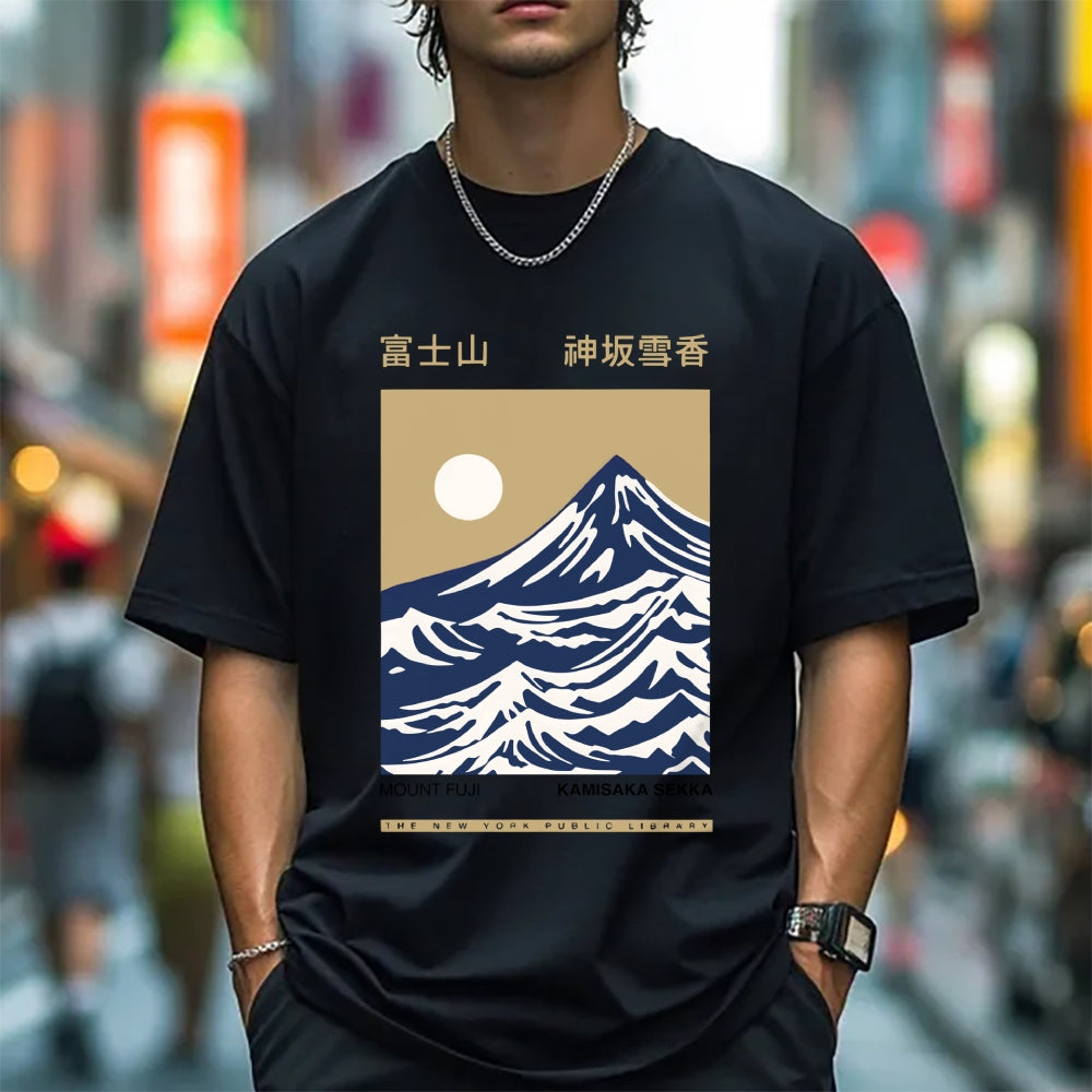 Mount Fuji Kamisaka Sekka Japanese Style Classic Tee
