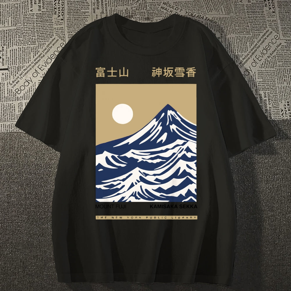 Mount Fuji Kamisaka Sekka Japanese Style Classic Tee