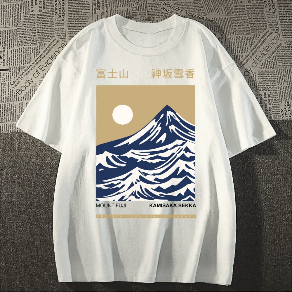 Mount Fuji Kamisaka Sekka Japanese Style Classic Tee