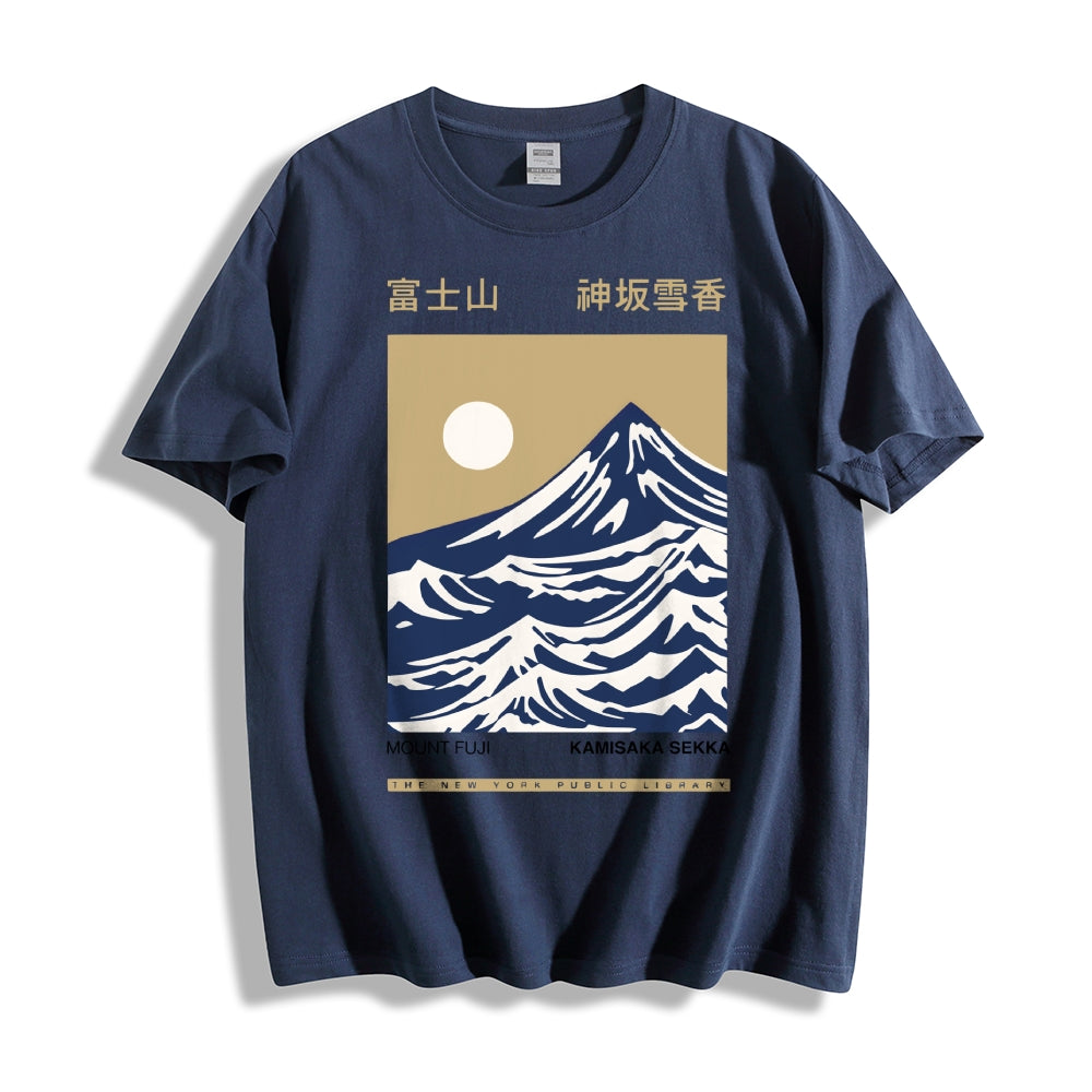 Mount Fuji Kamisaka Sekka Japanese Style Classic Tee