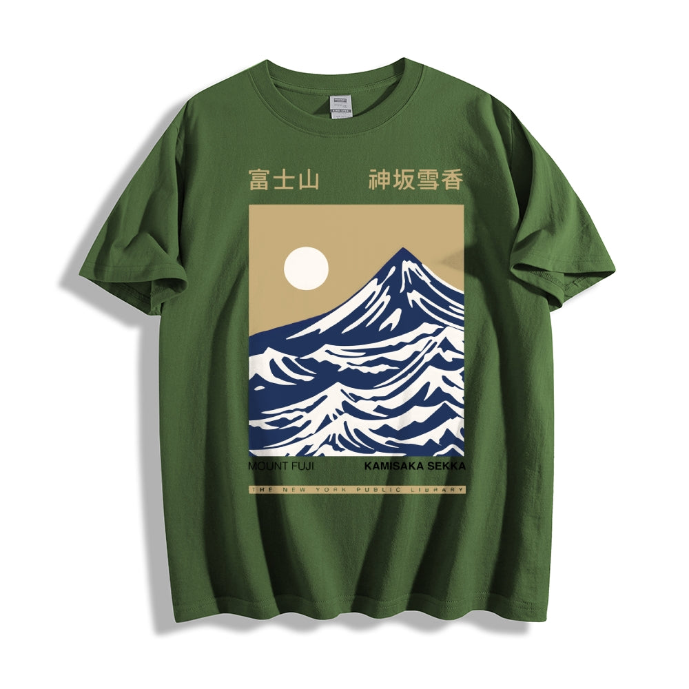 Mount Fuji Kamisaka Sekka Japanese Style Classic Tee