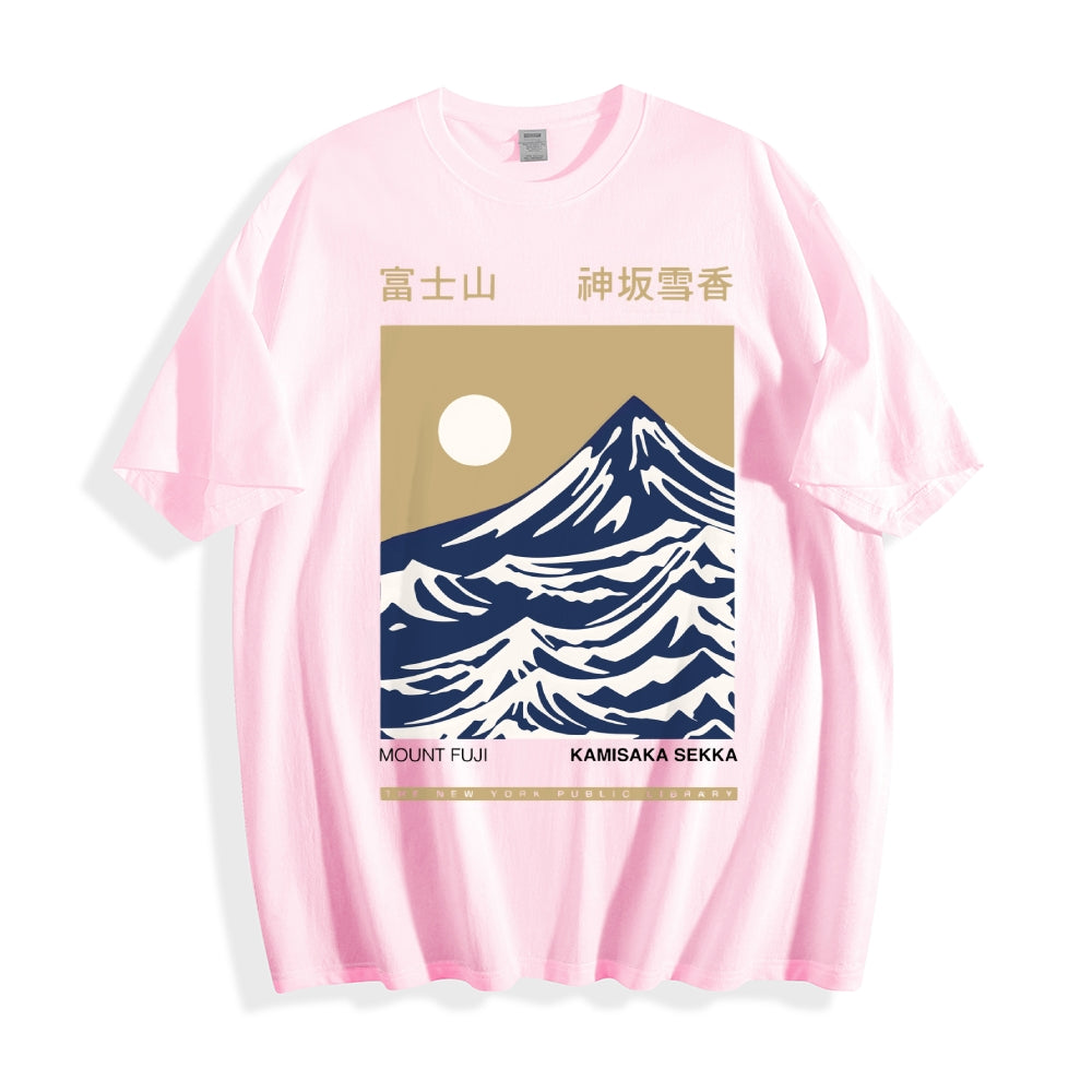 Mount Fuji Kamisaka Sekka Japanese Style Classic Tee