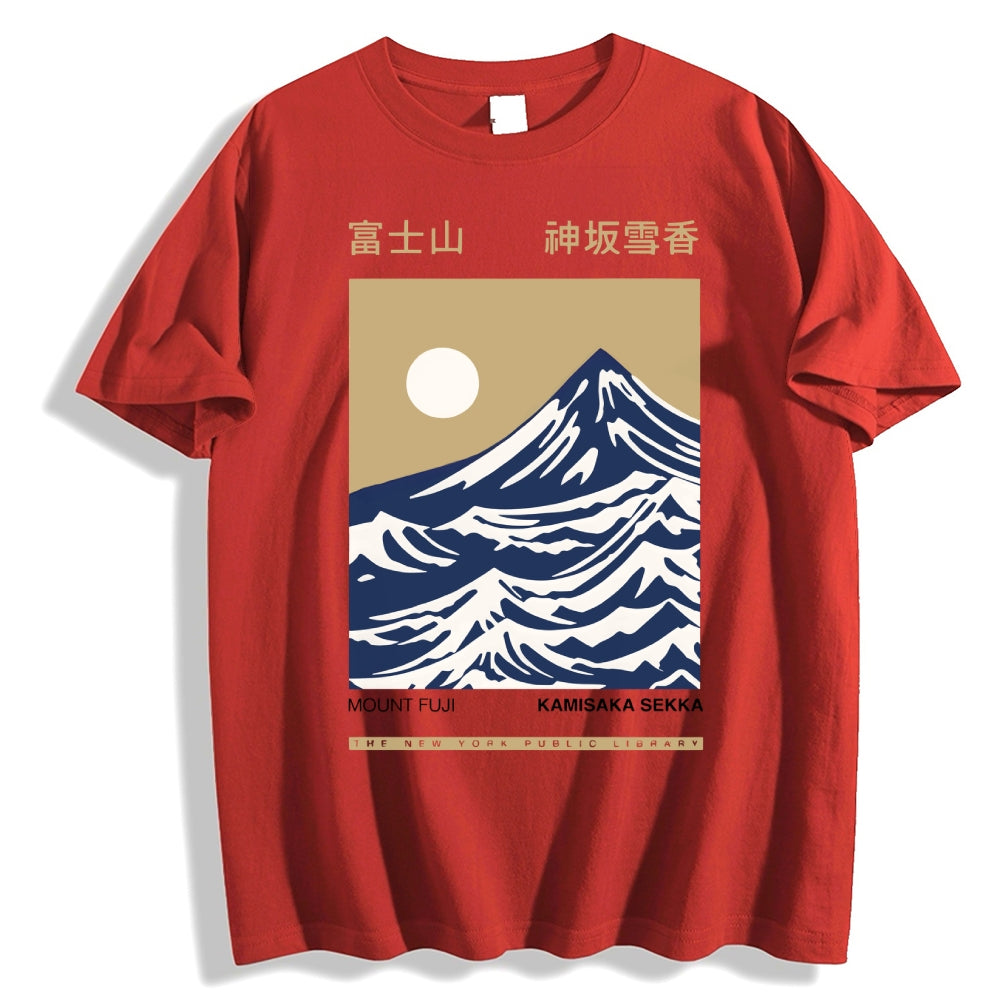 Mount Fuji Kamisaka Sekka Japanese Style Classic Tee