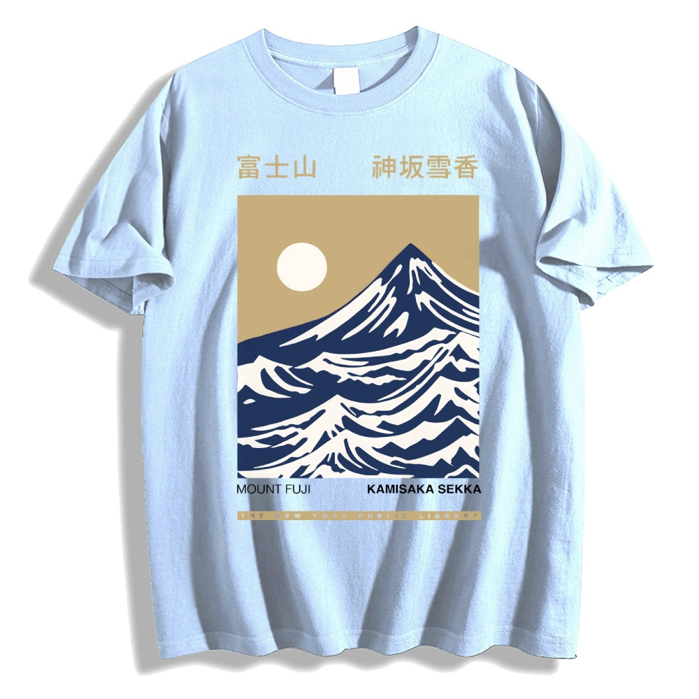 Mount Fuji Kamisaka Sekka Japanese Style Classic Tee