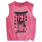 Nara Japan Vintage Distressed Washed Tank Top