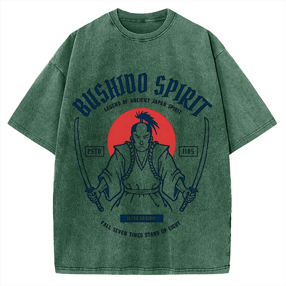 Bushido Spirit Samurai Vintage Washed T-shirt