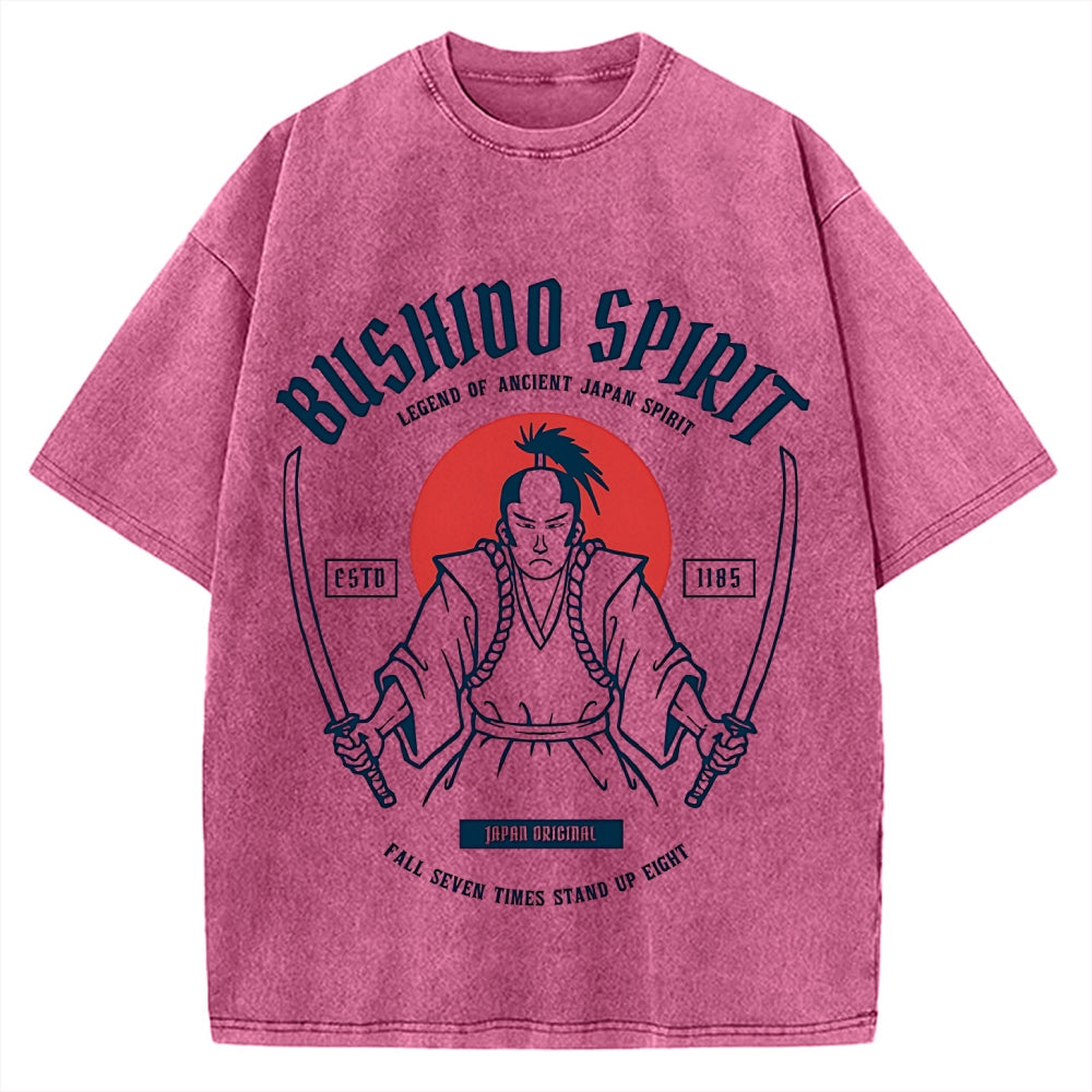 Bushido Spirit Samurai Vintage Washed T-shirt