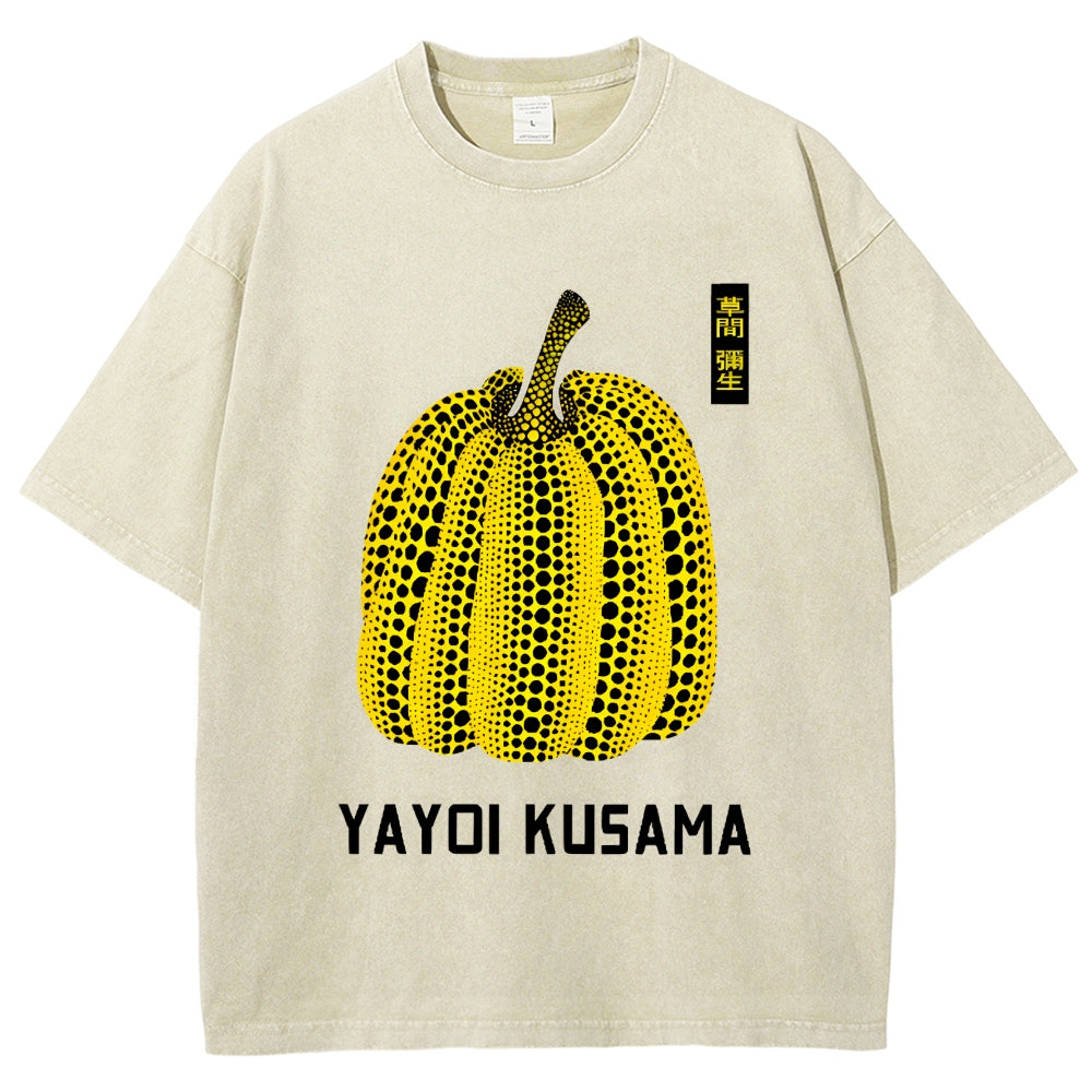 Yayoi Kusama  Vintage Wash Japanese Design T-Shirt