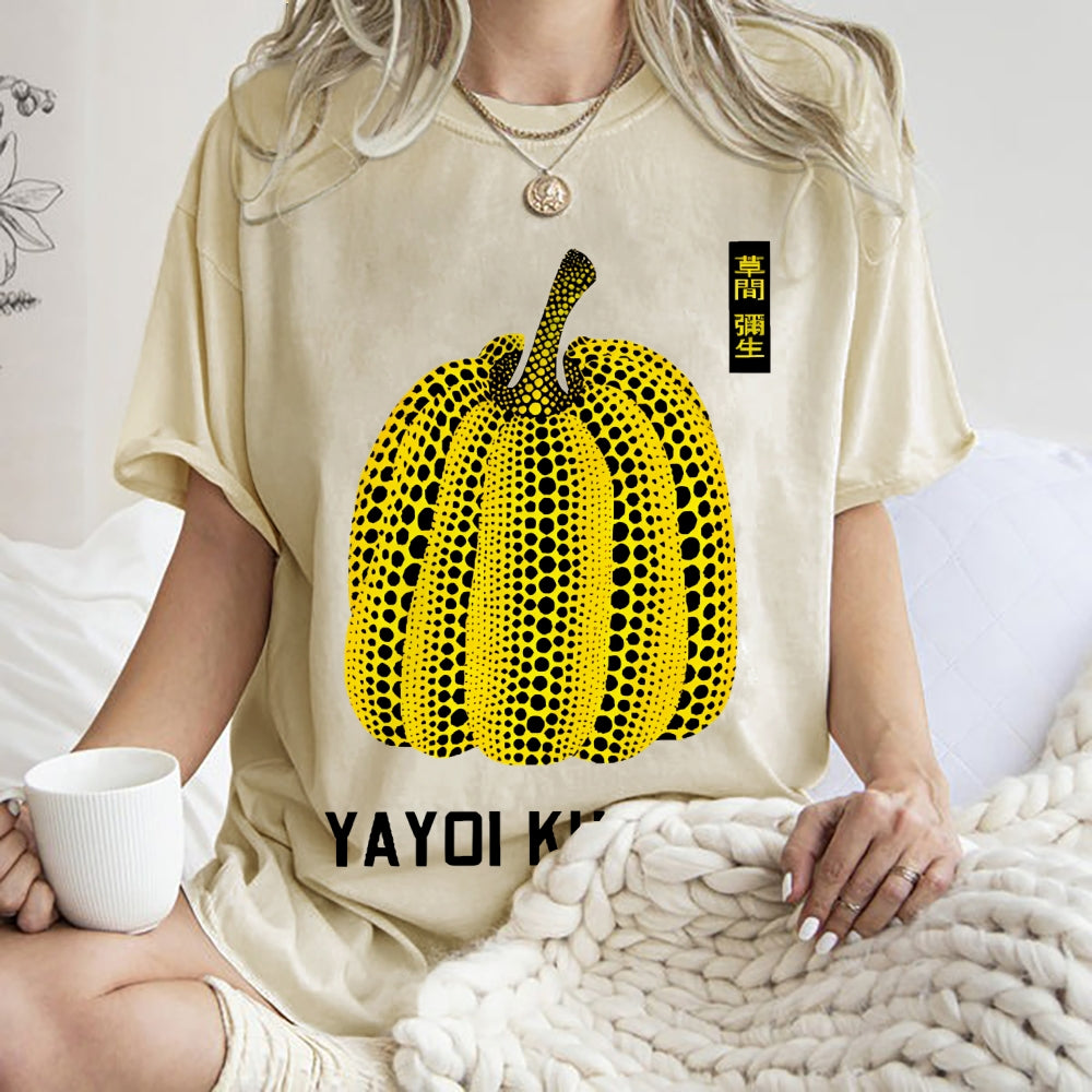 Yayoi Kusama  Vintage Wash Japanese Design T-Shirt