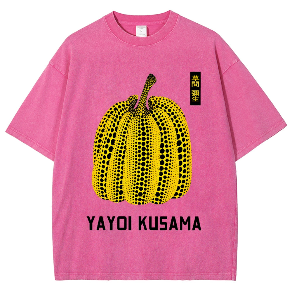 Yayoi Kusama  Vintage Wash Japanese Design T-Shirt