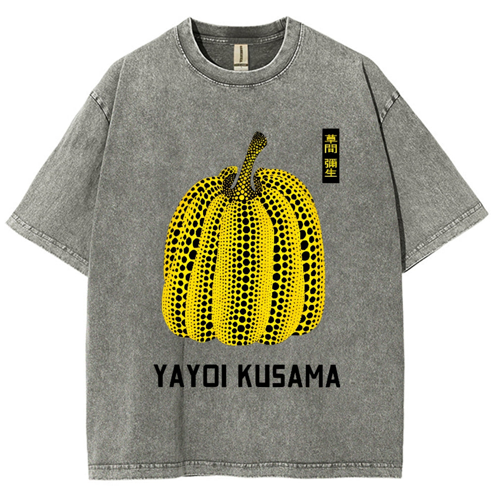 Yayoi Kusama  Vintage Wash Japanese Design T-Shirt