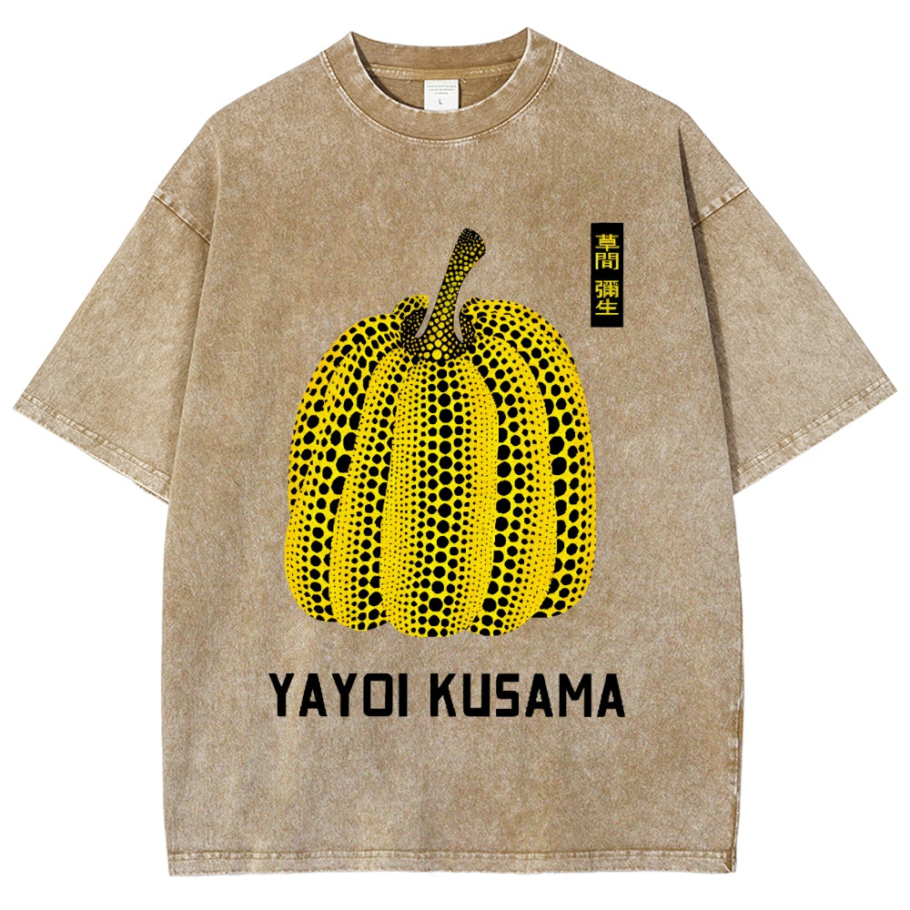 Yayoi Kusama  Vintage Wash Japanese Design T-Shirt