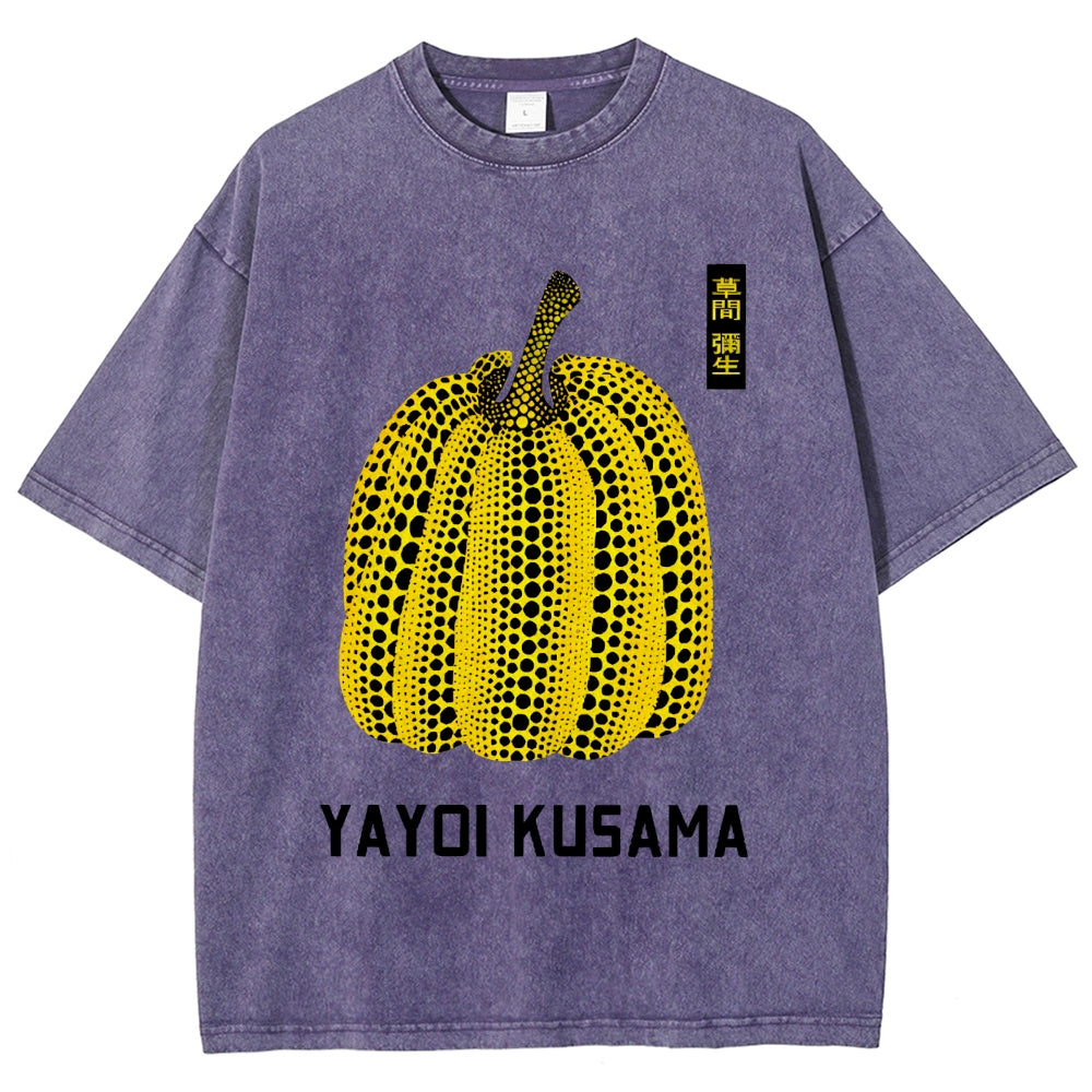 Yayoi Kusama  Vintage Wash Japanese Design T-Shirt