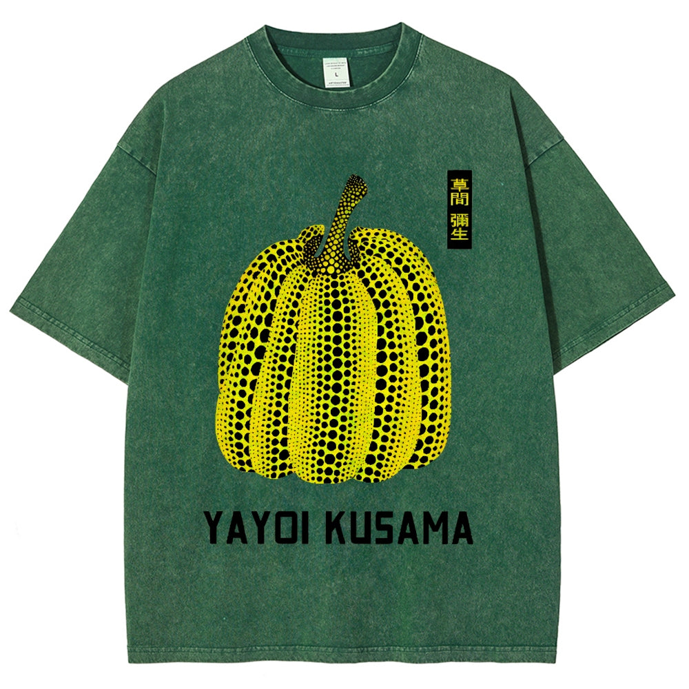 Yayoi Kusama  Vintage Wash Japanese Design T-Shirt