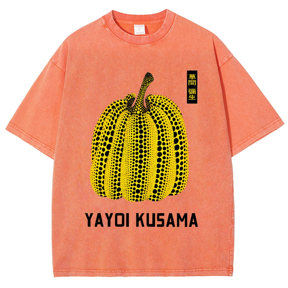 Yayoi Kusama  Vintage Wash Japanese Design T-Shirt