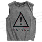 Unisex Jim Grem Printed Washed Tank Top