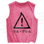 Unisex Jim Grem Printed Washed Tank Top
