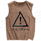 Unisex Jim Grem Printed Washed Tank Top