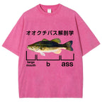 Largemouth Bass Anatomy Washed T-Shirt