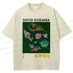 Unisex Yayoi Kusama Shells Printed Washed Tee