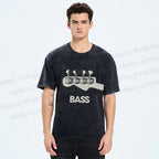 Unisex Bass Printed Washed Tee