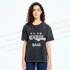 Unisex Bass Printed Washed Tee