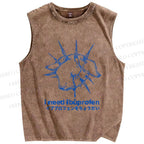 Unisex I need ibuprofen Sheep Printed Washed Tank Top