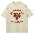 Unisex Bad Monday Printed Washed Tee