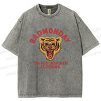 Unisex Bad Monday Printed Washed Tee